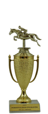 13" Jumping Horse Cup Trophy