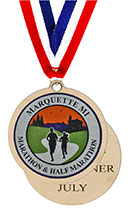 Wood Custom Medal - Color Printed - Logo + Personalization