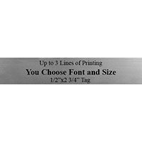 .5 inch x 2.75 inch Printed Plate