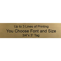 .75 inch x 3 inch Printed Plate