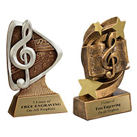 Music Resin Trophies