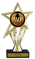 6" MVP Economy Trophy with Black Marble base