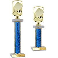 Pickleball Double-Marble Trophies