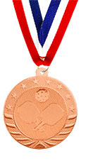 Pickleball Medal - Bright  Bronze