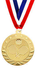 Pickleball Bright Gold Medal