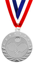 Pickleball Bright Silver Medal
