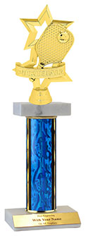 12" Pickleball Star Double Marble Trophy
