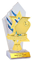 "Flames" Pickleball Star Trophy