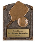 Pickleball Resin Plaque