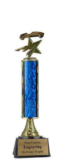 13 inch Pinewood Derby Star Pedestal Trophy