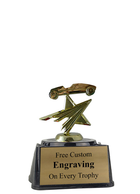 5 inch Pedestal Pinewood Derby Star Trophy
