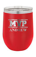 12 oz Insulated MVP Wine Tumbler