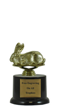 5" Pedestal Rabbit Trophy