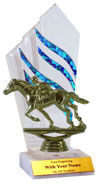 "Flames" Horse Racing Trophy