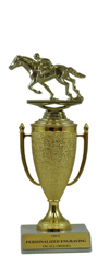10" Racing Horse Cup Trophy