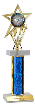 13" Robotics Star Double Marble Trophy