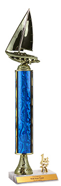 16 inch Excalibur Sailboat Trim Trophy