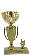9 inch Softball Glove Cup Trim Trophy