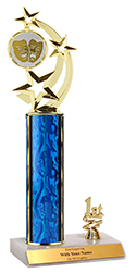 13 inch Drama Star Spinner Trim Trophy