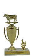 8" Steer Cup Trim Trophy