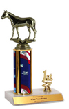 9" Thoroughbred Horse Trim Trophy