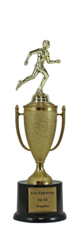 12" Track Cup Pedestal Trophy