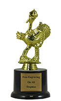7" Pedestal Turkey Trophy