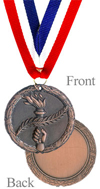 Antiqued Bronze Victory Medal