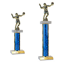 Volleyball Double Marble Trophies