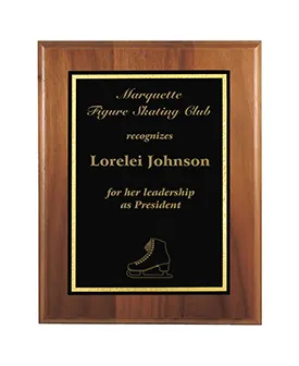 7 x 9 inch Solid Walnut Plaque
