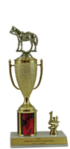 11" Western Horse Cup Trim Trophy